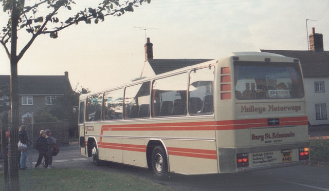 Mulleys Motorways WRO 444S in Barton Mills - Early Nov 1985 Mulleys Motorways WRO 444S in Barton Mills - Early Nov 1985
