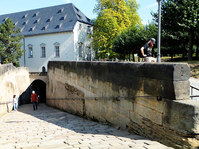 Festung Königstein. Hier endet die 'hohle Gasse' vom Eingangsbereich. ©UdoSm