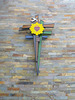 Cross outside on the wall  of the Church Santuario Nuestra Señora de Guadalupe