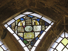 alconbury church, hunts   (20) c15, c16 glass fragments