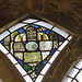alconbury church, hunts   (20) c15, c16 glass fragments