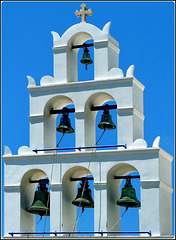 Oggetti appesi : 1-2-3 campane a Santorini