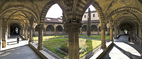 Firenze - The Green Cloister of Santa Maria Novella Basilica