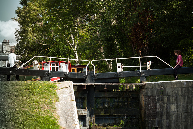 Operating a Lock on a Canal