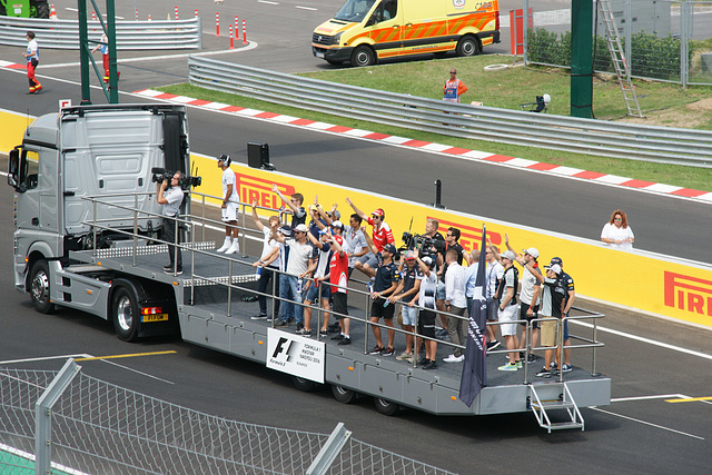 Hungarian F1 Grand Prix 2016 Drivers Parade