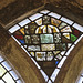 alconbury church, hunts   (21) c15, c16 glass fragments