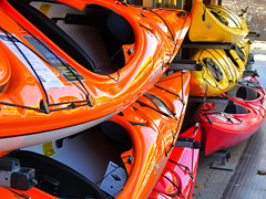 Colourful Kayaks