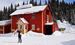 Linda at Barkerville, BC