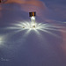 Strahlende Lichter im Schnee