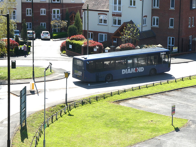 Diamond Bus 30825 (BX09 SRO) in Bridgnorth - 20 Apr 2023 (P1150270)