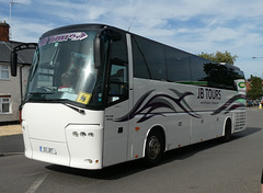 J B Tours E11 JBT (YJ06 GNN) in Blidworth - 13 Sep 2022 (P1130273)