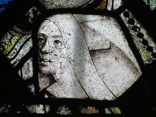 burford church, oxon (64) c15 glass