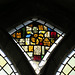 alconbury church, hunts   (24) c14, c15 glass fragments