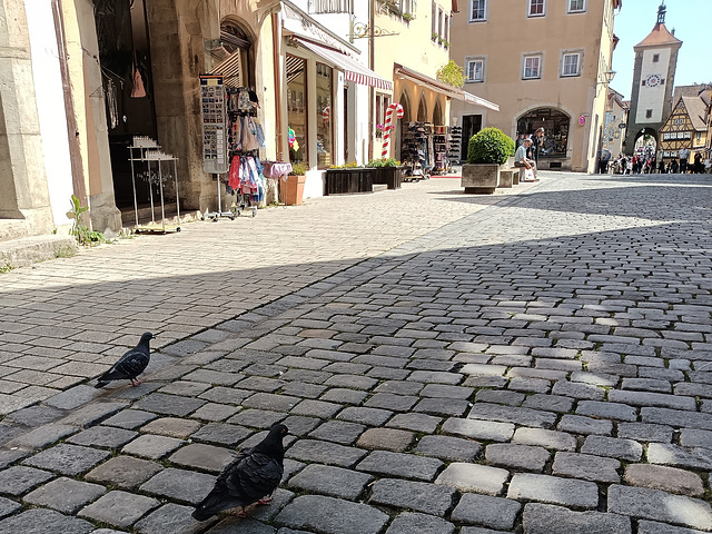 zwei Touristen unterwegs