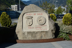 Andorra la Vella, Sign of Plaça de Lalin