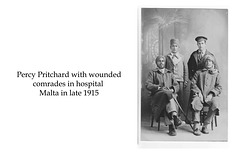 Percy Pritchard with other soldiers in Hospital Malta 1915