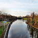 Ruhr-Schiffahrtskanal von der Raffelbergbrücke aus (Mülheim-Speldorf) / 7.01.2023