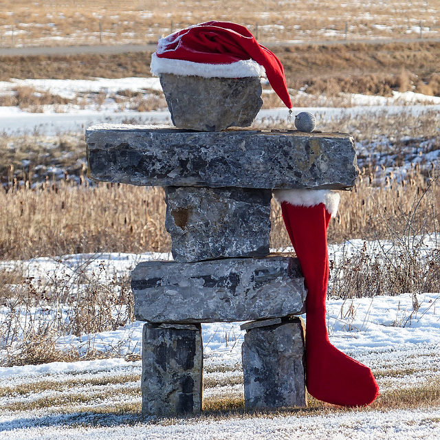 Inukshuk Santa