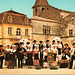 Groupe folklorique à Monpazier (Dordogne) Années 50 ?