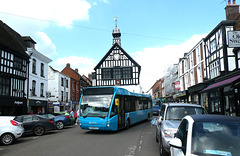 Arriva Midlands North 3697 (YJ12 PLU) in Bridgnorth - 18 Apr 2023 (P1150170)