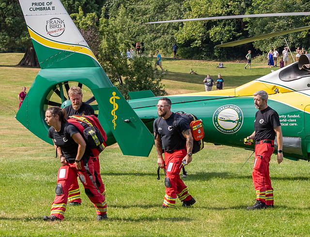 The Air Ambulance Drops In.