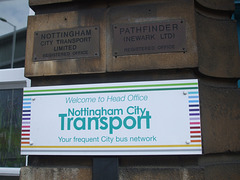 DSCF2964 Nottingham City Transport head office name plates - 2 Apr 2016
