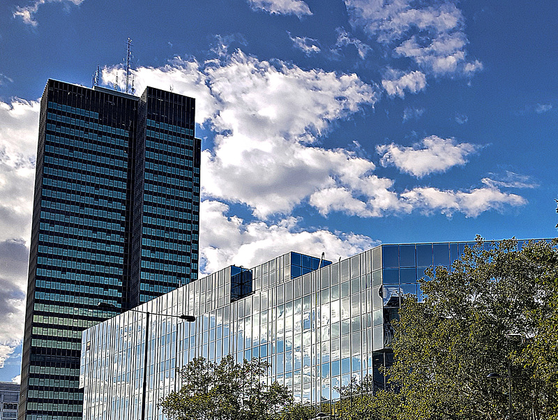 Glass and clouds