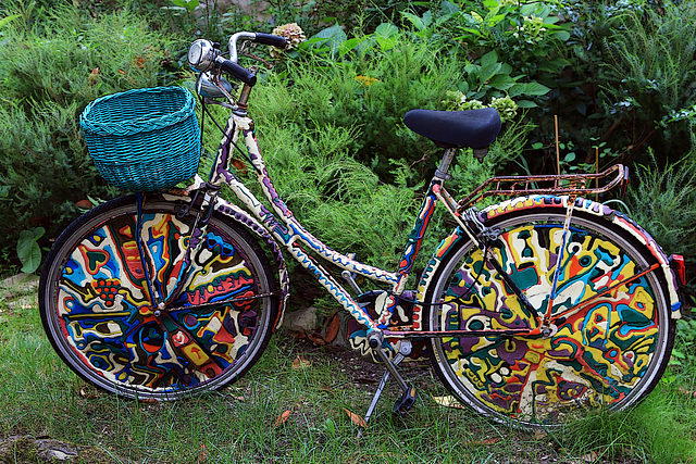 Bicyclette d'un hippie