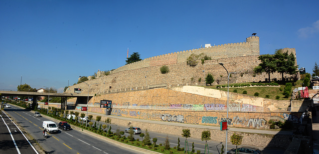 North Macedonia, Boulevard Goce Delchev and Skopje Fortress