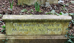 abney park cemetery, london,the private grave of moritz klinger, 1930