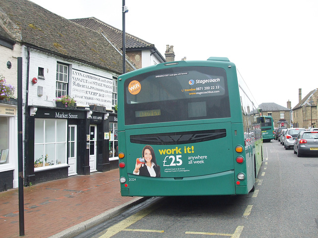 DSCF9141 Stagecoach East 21224 (AE09 GYU) and 21226 (AE09 GYW) in Ely - 7 Aug 2017