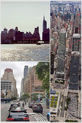 Looking along 34th Street towards the Empire State Building from the Hudson River (Scan from June 1981)