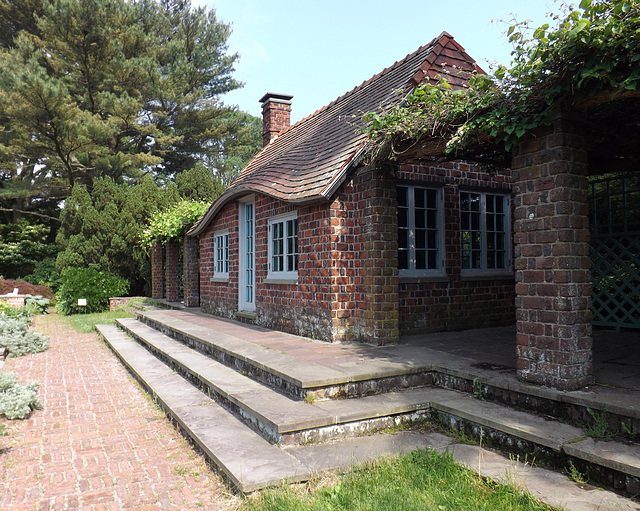 Brick Cottage in Italian Garden at Planting Fields, May 2012