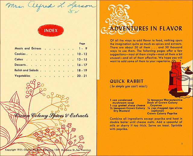 Adventures In Flavor (2), 1951