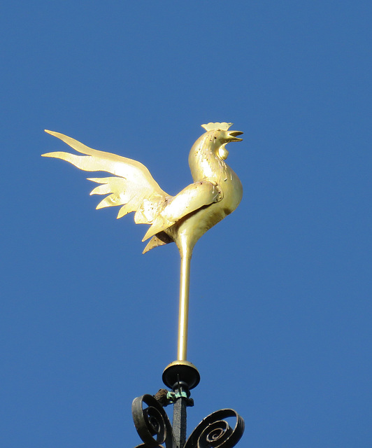 alconbury church, hunts   (37) weathervane cock, perhaps c20