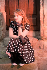 Sitting on old stairs Sitting on old stairs