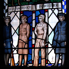 Detail of East Window, St Giles' Church, Church Street, Normanton, Derby, Derbyshire