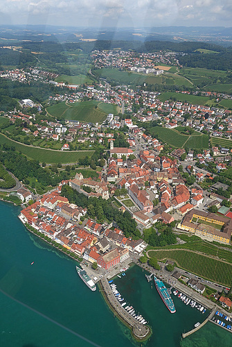 Meersburg durch's Acrylglas