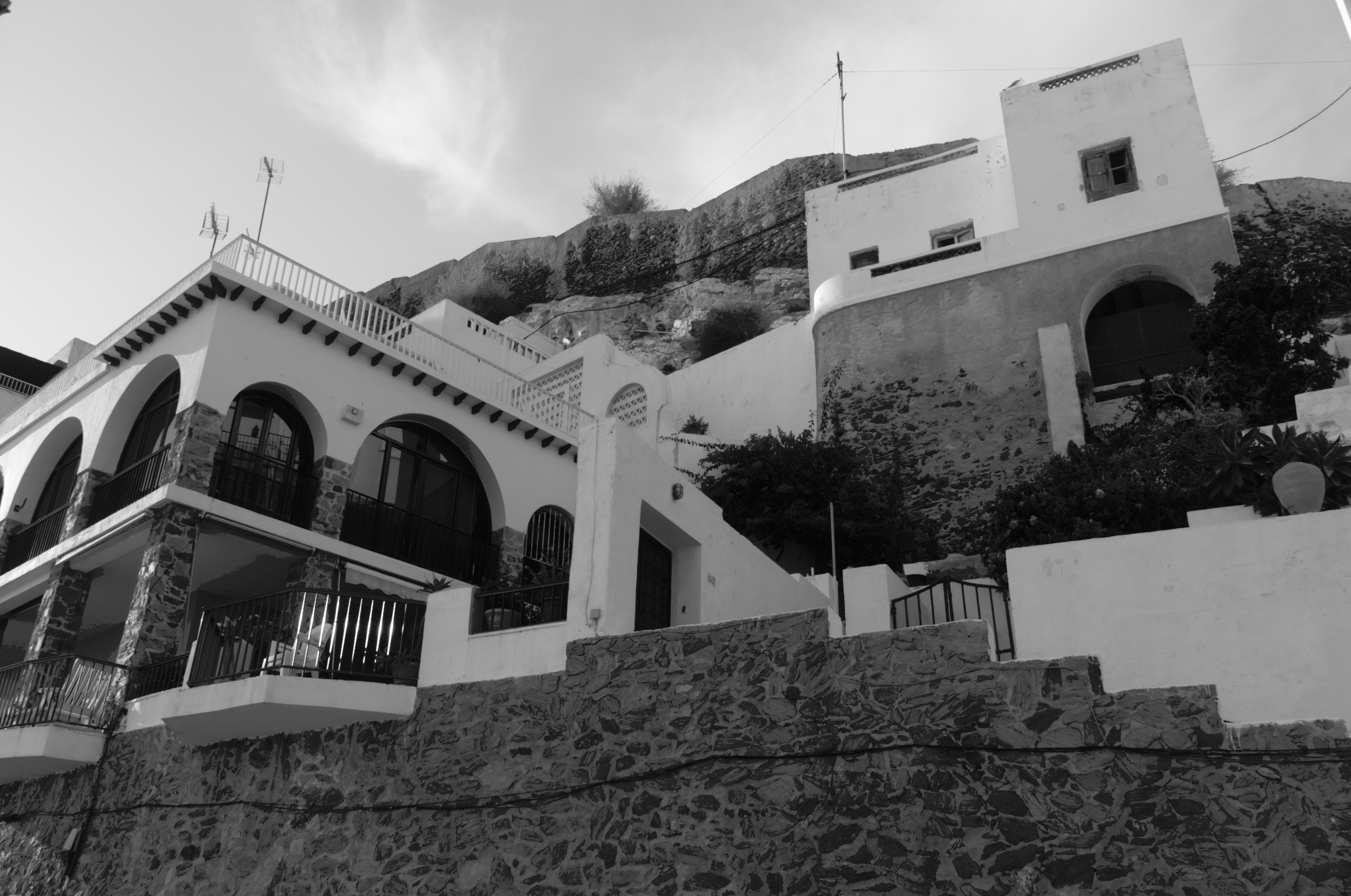 Cliffside dwellings at Almuñécar