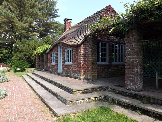 Brick Cottage in Italian Garden at Planting Fields, May 2012