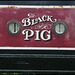 Black Pig narrowboat sign