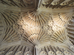 burford church, oxon (3) c15 fan vaulting in porch built c.1450