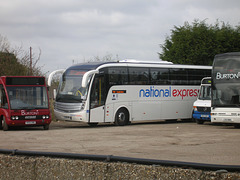 Burtons Coaches vehicles at Haverhill - 2 Apr 2008 (DSCN1370)