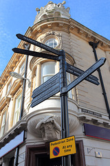 Crossroads of St Thomas Street and New Bond Street (formerly Coneygar Lane)