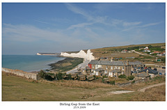 Coastguard cottages at Birling Gap from the east 25 9 2009 Coastguard cottages at Birling Gap from the east 25 9 2009