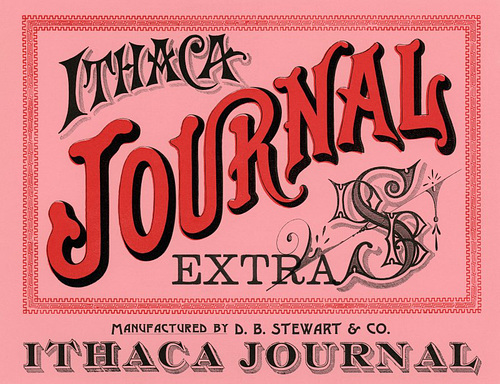 Ithaca Journal Extra Cigar Box Label