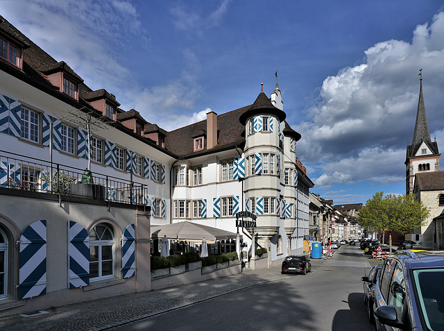 Schaffhausen 14.04.23 / Plötzlich heisst das "Rest. Thiergarten"  neu La Piazza