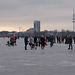 Eisvergnügen auf der Alster