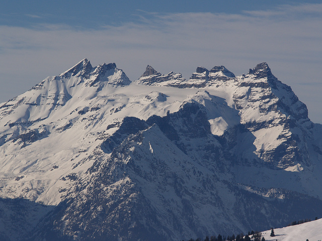 Dent du Midi from Mont Gele