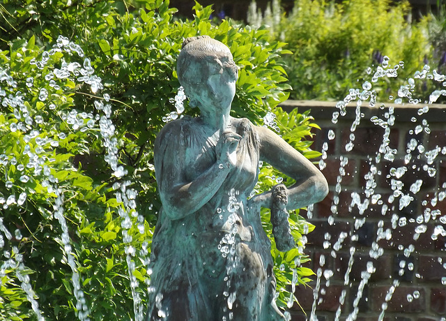 Detail of a Fountain in the Italian Garden at Planting Fields, May 2012